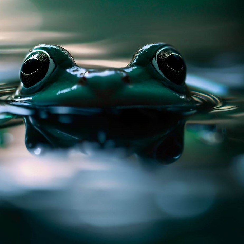 Pływanie żabką z głową nad wodą